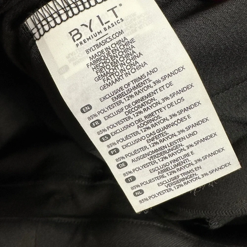 BYLT Basics Black Men's Chinos